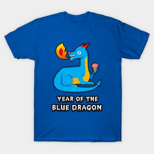 🐲 2024 Year of the Cute Blue Dragon T-Shirt